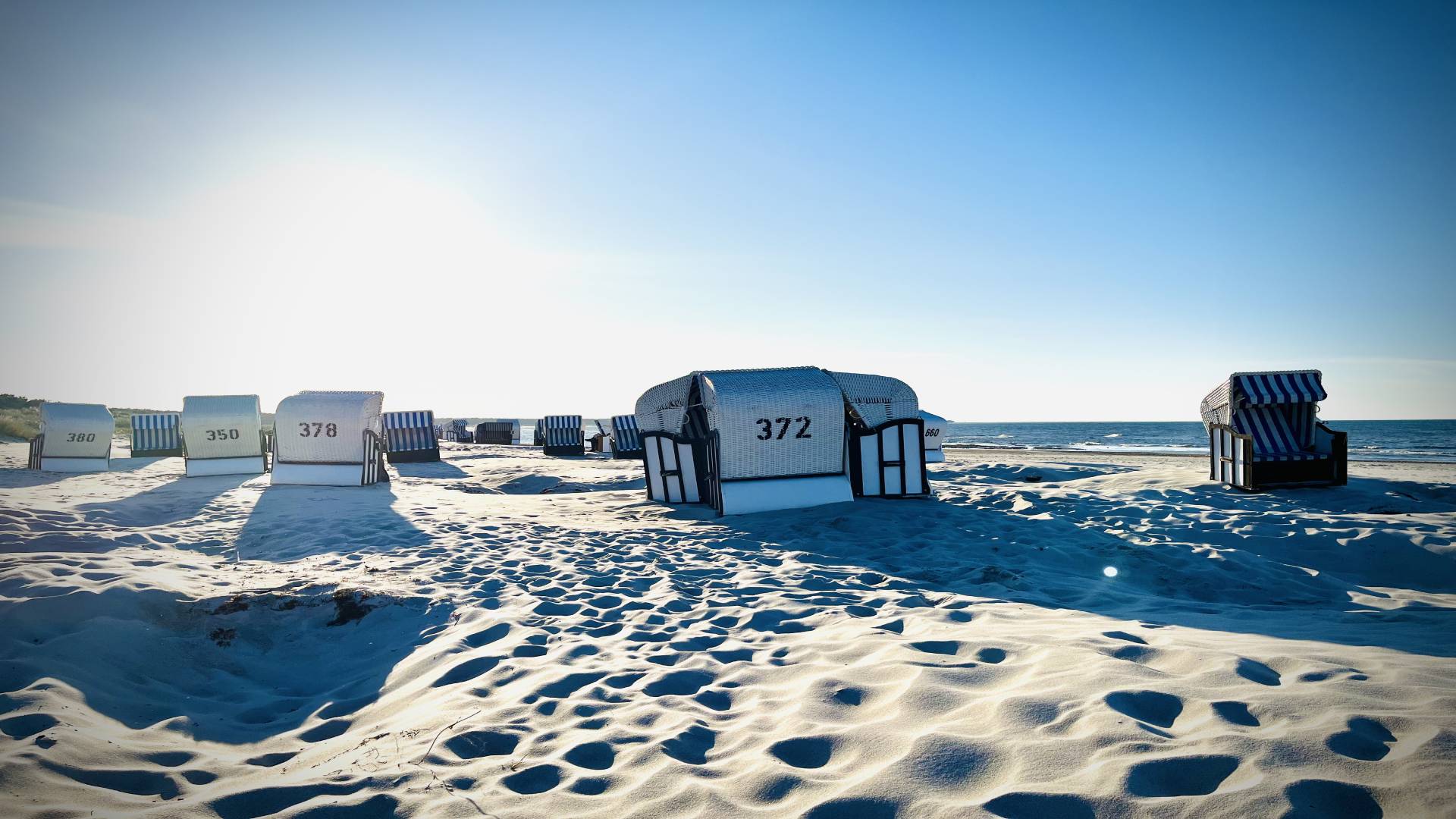 Strandkörbe an der Ostsee